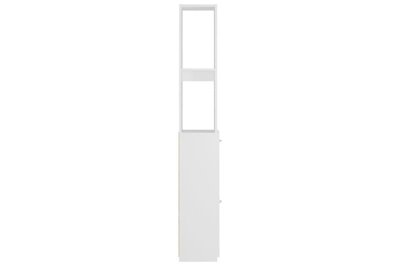 Baderomsskap hvit 25x25x170 cm sponplate - Hvit - Veggskap & høyskap - Baderomsskap