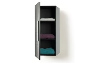 Bilbao Baderomsskap 35 | 40 cm - Svart - Oppbevaring - Oppbevaring til baderom - Veggskap & høyskap