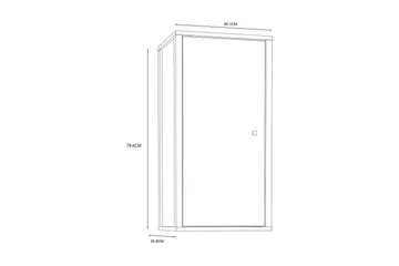 Elsassona Veggskap 35x40 cm - Hvit - Oppbevaring - Oppbevaring til baderom - Veggskap & høyskap