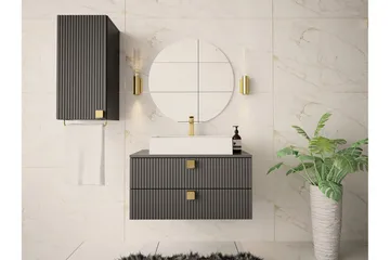 Glenndale Högskåp Badrum 73 cm Concept 55 Grey - Oppbevaring - Oppbevaring til baderom - Veggskap & høyskap