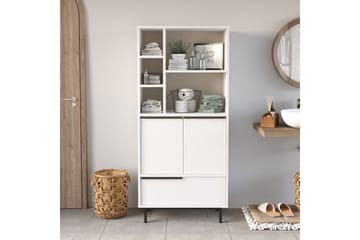 Liyakat Høyskap Baderom 161,6 cm - Hvit - Oppbevaring - Oppbevaring til baderom - Veggskap & høyskap