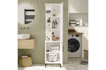 Rinorea Oppbevaringsskap 45x173,6 cm - Hvit - Oppbevaring - Oppbevaring til baderom - Veggskap & høyskap