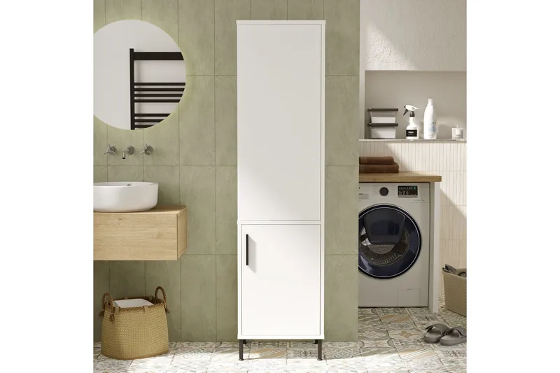 Rinorea Oppbevaringsskap 45x173,6 cm - Hvit - Oppbevaring - Oppbevaring til baderom - Veggskap & høyskap