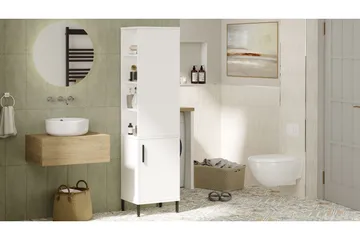 Rinorea Oppbevaringsskap 45x173,6 cm - Hvit - Oppbevaring - Oppbevaring til baderom - Veggskap & høyskap