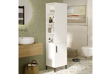 Rinorea Oppbevaringsskap 45x173,6 cm - Hvit - Oppbevaring - Oppbevaring til baderom - Veggskap & høyskap