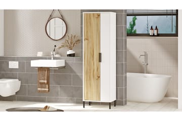 Rinorea Oppbevaringsskap 50,4x165 cm - Brun - Oppbevaring - Oppbevaring til baderom - Veggskap & høyskap