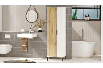 Rinorea Oppbevaringsskap 50,4x165 cm - Brun - Oppbevaring - Oppbevaring til baderom - Veggskap & høyskap