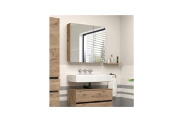 Veggskap med speil Loft24 Wisla veggskap med speil 80x70 cm - Oppbevaring - Oppbevaring til baderom - Speilskap