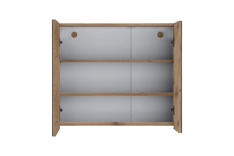 Veggskap med speil Loft24 Wisla veggskap med speil 80x70 cm - Oppbevaring - Oppbevaring til baderom - Speilskap