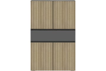 Wisla Høyskap til Bad 130x76x35 cm - Grå - Oppbevaring - Oppbevaring til baderom - Veggskap & høyskap