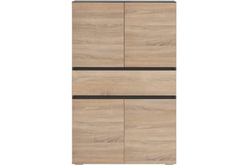 Wisla Høyskap til Bad 130x76x35 cm - Grå - Oppbevaring - Oppbevaring til baderom - Veggskap & høyskap