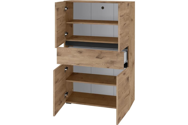 Wisla Høyskap til Bad 130x76x35 cm - Natur - Oppbevaring - Oppbevaring til baderom - Veggskap & høyskap