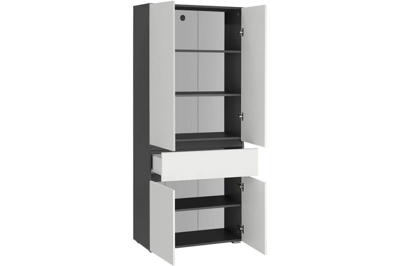 Wisla Høyskap til Bad 180x76x37 cm - Hvit - Oppbevaring - Oppbevaring til baderom - Veggskap & høyskap