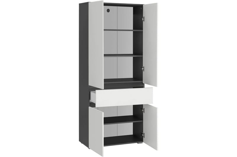 Wisla Høyskap til Bad 180x76x37 cm - Hvit - Oppbevaring - Oppbevaring til baderom - Veggskap & høyskap