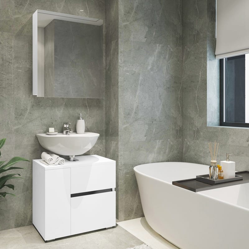 Wisla Veggskap 60x70 cm, Hvit