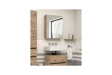 Wisla Veggskap med Speil 40x70 cm - Natur - Oppbevaring - Oppbevaring til baderom - Speilskap