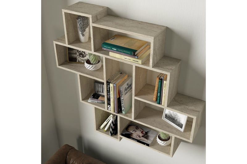 Øvrige hyller NO_BRAND Parola Vegghylle 115,5 cm Beige - Oppbevaring - Hylle