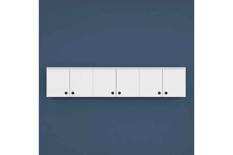 Jaibir Vegghylle 179,6x37,5 cm Hvit - Hanah Home - Oppbevaring - Hylle - Vegghylle