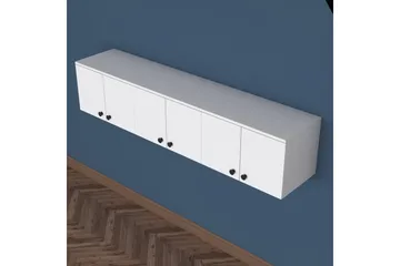 Jaibir Vegghylle 179,6x37,5 cm Hvit - Hanah Home - Oppbevaring - Hylle - Vegghylle