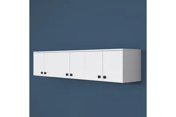 Jaibir Vegghylle 179,6x37,5 cm Hvit - Hanah Home - Oppbevaring - Hylle - Vegghylle