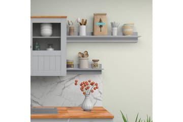 Alby Vegghylle 100x14 cm - Grå - Oppbevaring - Oppbevaring til småting - Vegghengt oppbevaring