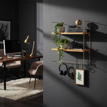 Alvorn vegghylle 58x42 cm - Gull og Natur - Oppbevaring - Oppbevaring til småting - Vegghengt oppbevaring