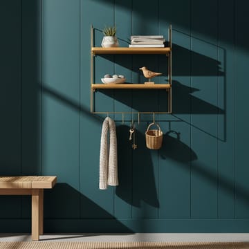 Alvorn vegghylle 58x42 cm - Gull og Natur - Oppbevaring - Oppbevaring til småting - Vegghengt oppbevaring