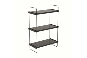 Andre hyller NO_BRAND Pulalis vegghylle 40 cm Svart,Marmor - Oppbevaring - Hylle