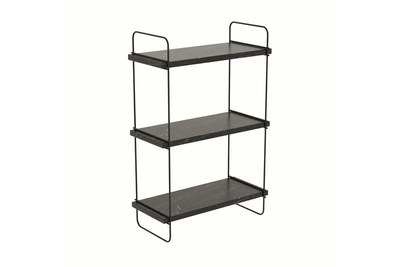 Andre hyller NO_BRAND Pulalis vegghylle 40 cm Svart,Marmor - Oppbevaring - Hylle