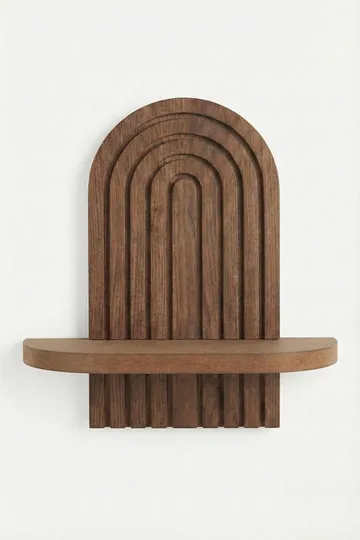 Baynor vegghylle 20x35 cm - Brun - Oppbevaring - Oppbevaring til småting - Vegghengt oppbevaring