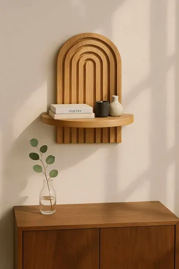 Baynor vegghylle 20x35 cm - Eik Brun - Oppbevaring - Oppbevaring til småting - Vegghengt oppbevaring