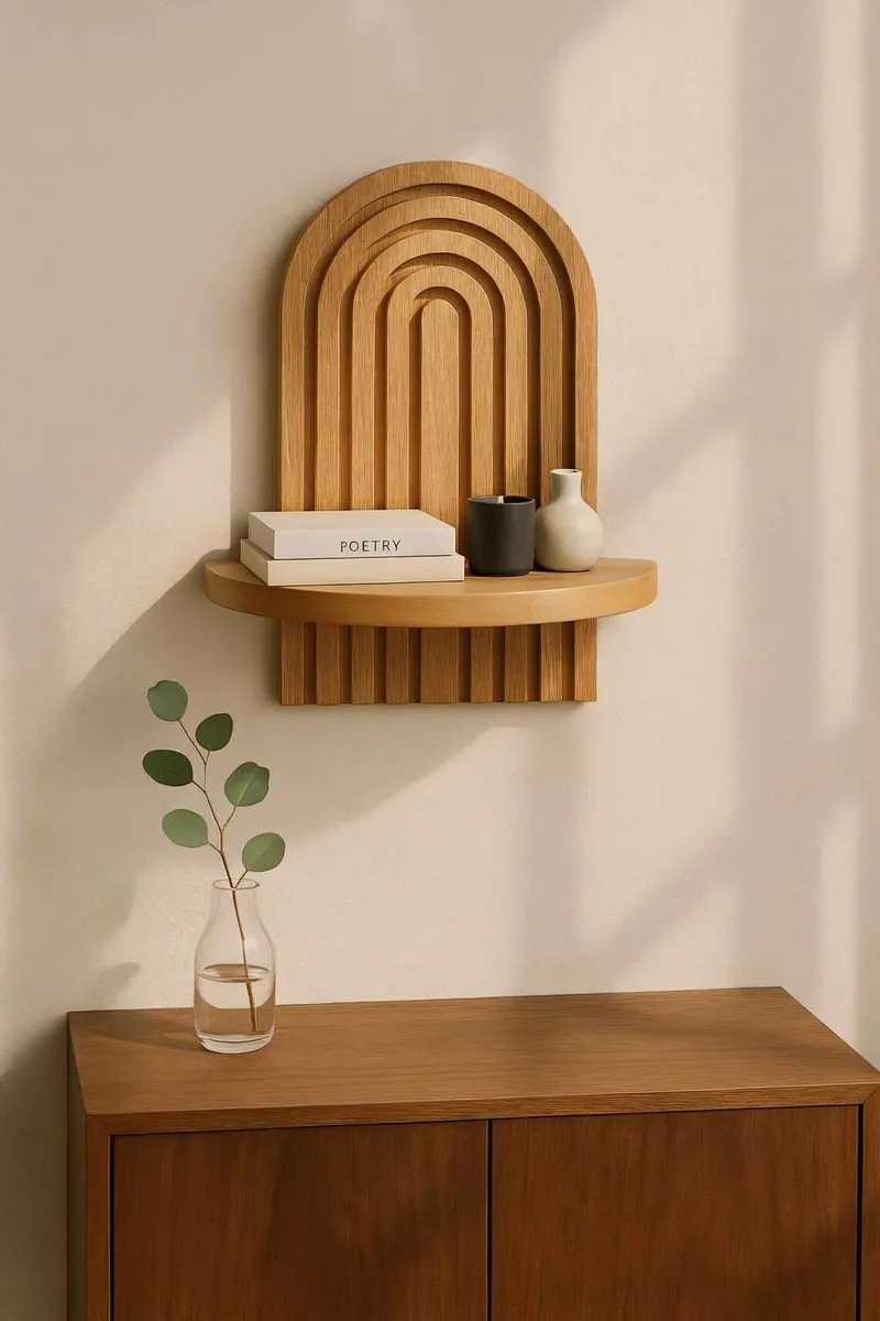 Baynor vegghylle 20x35 cm - Eik Brun - Oppbevaring - Oppbevaring til småting - Vegghengt oppbevaring