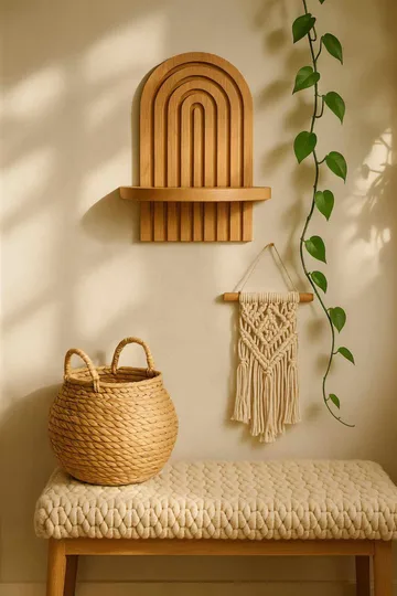 Baynor vegghylle 20x35 cm - Eik Brun - Oppbevaring - Oppbevaring til småting - Vegghengt oppbevaring