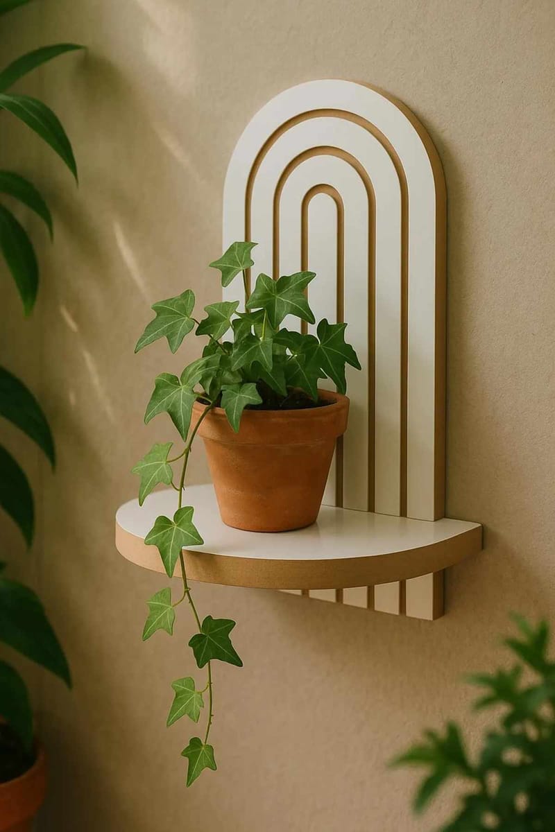 Baynor vegghylle 20x35 cm - Hvit - Oppbevaring - Oppbevaring til småting - Vegghengt oppbevaring