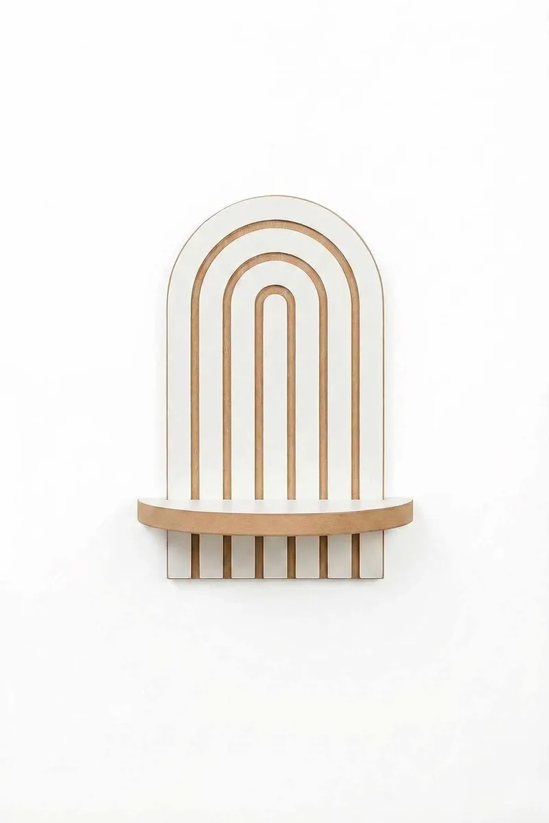 Baynor vegghylle 20x35 cm, Hvit