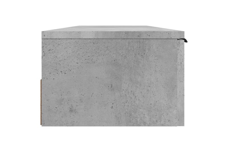 beBasic Veggskap betonggrå 102x30x20 cm konstruert tre - GrÃ¥ - Vegghylle - Vegghengt oppbevaring