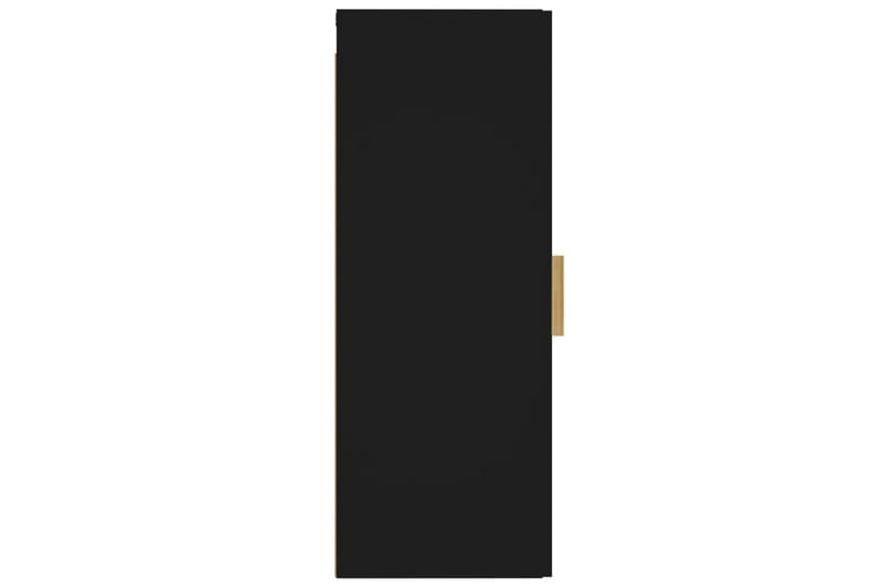beBasic Veggskap svart 34,5x34x90 cm konstruert tre - Svart - Vegghylle - Vegghengt oppbevaring