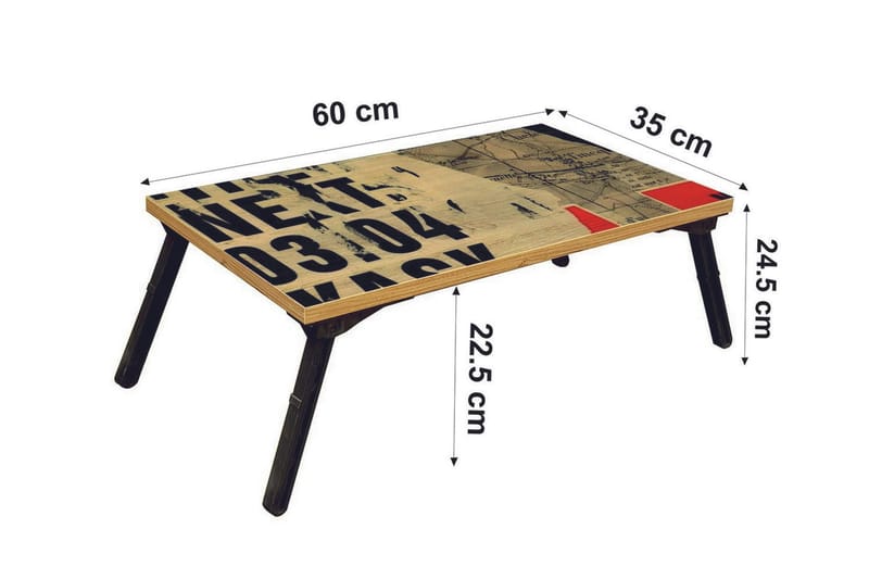 Bourdeau Datastativ 25 cm - Tre/natur/Svart - Oppbevaring - Oppbevaring til småting