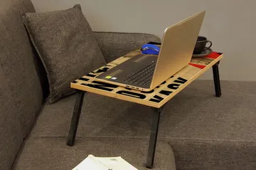 Bourdeau Datastativ 25 cm - Tre/natur/Svart - Oppbevaring - Oppbevaring til småting