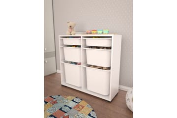 Carla Oppbevaringsbokser 90 cm - Hvit - Oppbevaring - Oppbevaring til småting - Oppbevaringskasse