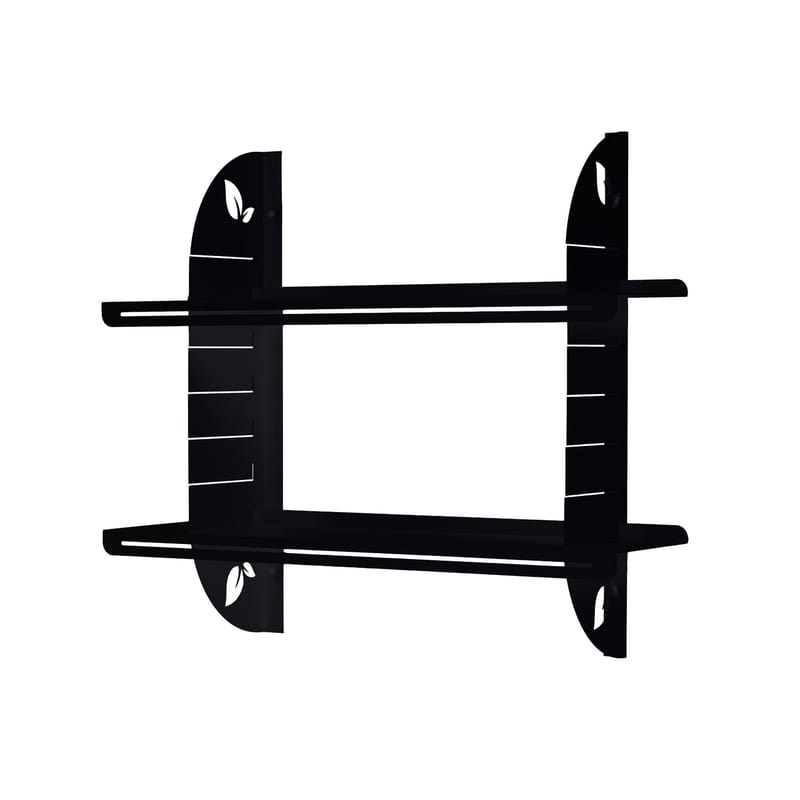 Clavor vegghylle 70 cm, Svart