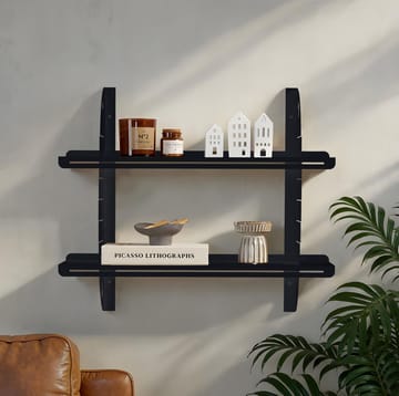 Clavor vegghylle 70 cm - Svart - Oppbevaring - Oppbevaring til småting - Vegghengt oppbevaring