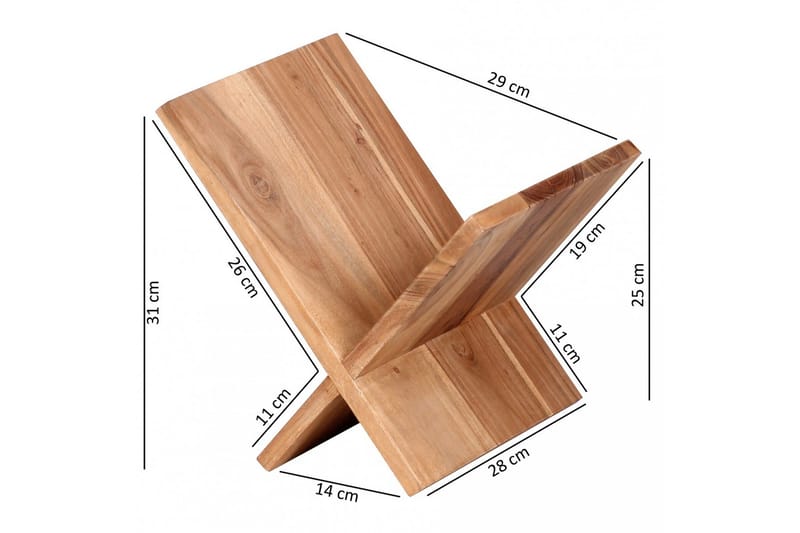 Degler Avisstativ - Brun - Oppbevaring - Oppbevaring til småting - Oppbevaringsstativ - Avisstativ