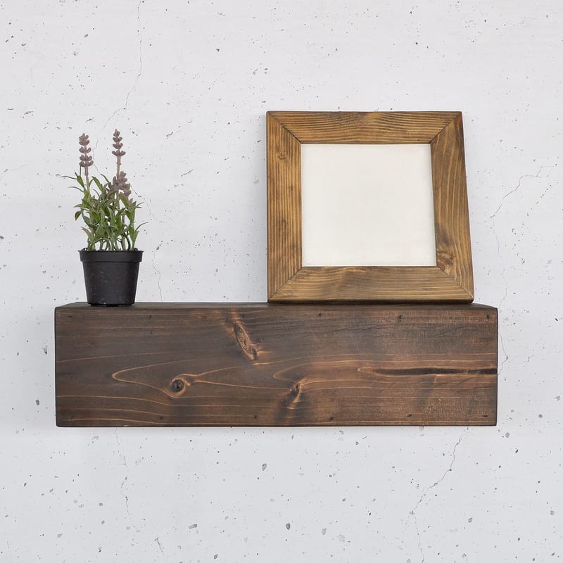Dekorativ vegghylle i tre Hanah Home Rafix (13 x 40 x 11 cm) - Oppbevaring - Oppbevaring til småting - Vegghengt oppbevaring