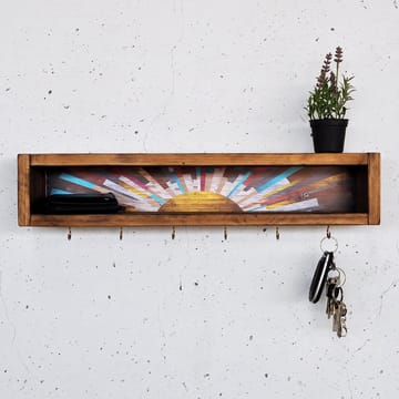 Dekorativ vegghylle i tre Hanah Home Raflin (40 x 10 x 10 cm) - Oppbevaring - Oppbevaring til småting - Vegghengt oppbevaring