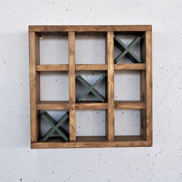 Dekorativ vegghylle i tre Hanah Home Raflin (42,5 x 42,5 x 11 cm) Tre / Grønn - Oppbevaring - Oppbevaring til småting - Vegghengt oppbevaring