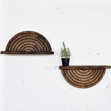 Dekorativ vegghylle i tre Hanah Home Raflon (31 x 16 x 9 cm) Modell halvsirkel miks - Oppbevaring - Oppbevaring til småting - Vegghengt oppbevaring