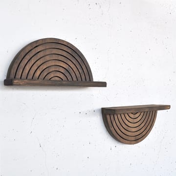 Dekorativ vegghylle i tre Hanah Home Raflon (31 x 16 x 9 cm) Modell halvsirkel miks - Oppbevaring - Oppbevaring til småting - Vegghengt oppbevaring