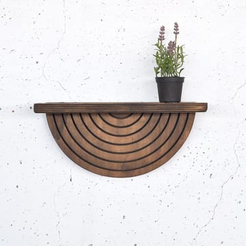 Dekorativ vegghylle i tre Hanah Home Raflon (31 x 16 x 9 cm) Modell halvsirkel ned