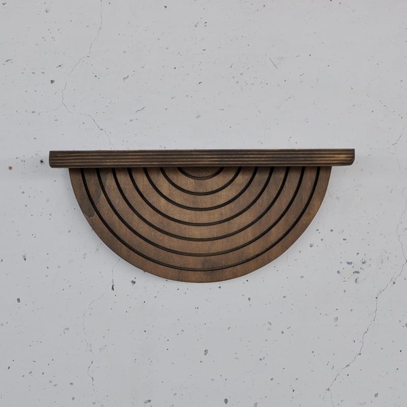 Dekorativ vegghylle i tre Hanah Home Raflon (31 x 16 x 9 cm) Modell halvsirkel ned - Oppbevaring - Oppbevaring til småting - Vegghengt oppbevaring